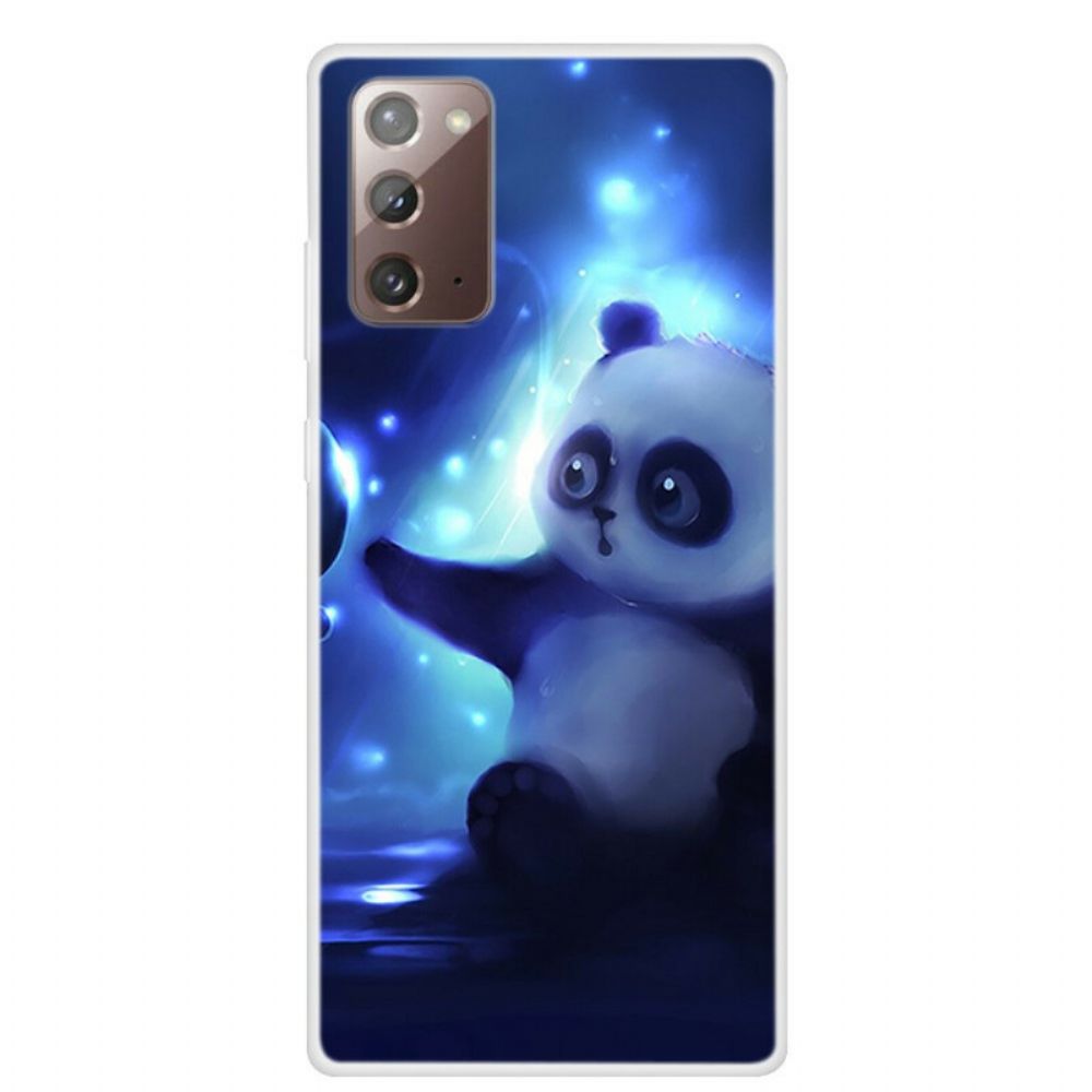 Hülle Für Samsung Galaxy Note 20 Panda Im Weltall