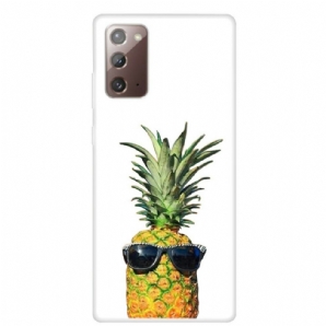 Hülle Für Samsung Galaxy Note 20 Transparente Brille Ananas