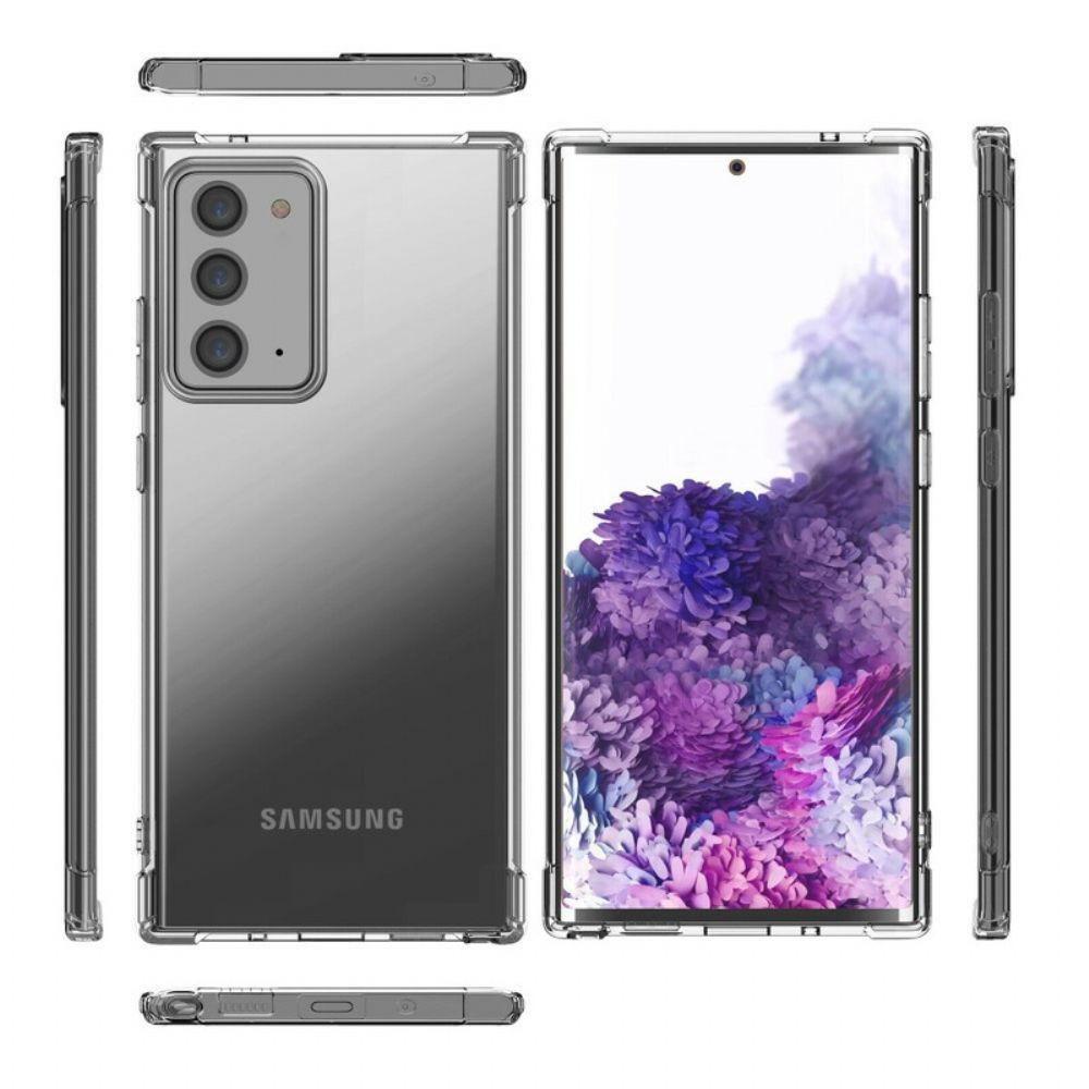 Hülle Für Samsung Galaxy Note 20 Transparente Leeu-schutzkissen