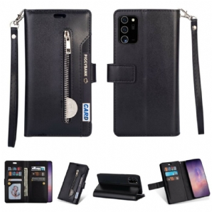 Lederhüllen Für Samsung Galaxy Note 20 Brieftasche Mit Lanyard