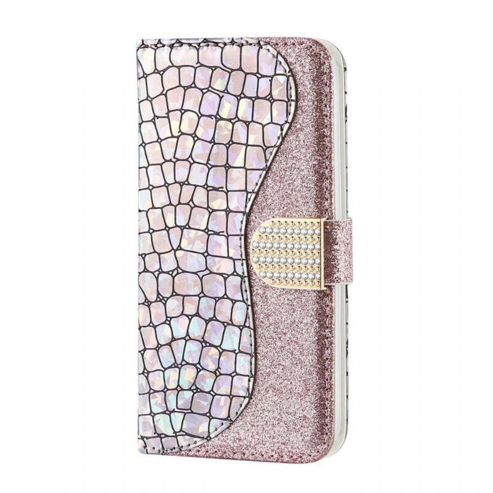 Lederhüllen Für Samsung Galaxy Note 20 Croc-diamanten