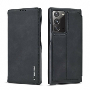 Schutzhülle Für Samsung Galaxy Note 20 Flip Case Lc.imeeke Ledereffekt