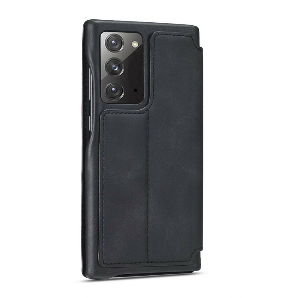 Schutzhülle Für Samsung Galaxy Note 20 Flip Case Lc.imeeke Ledereffekt