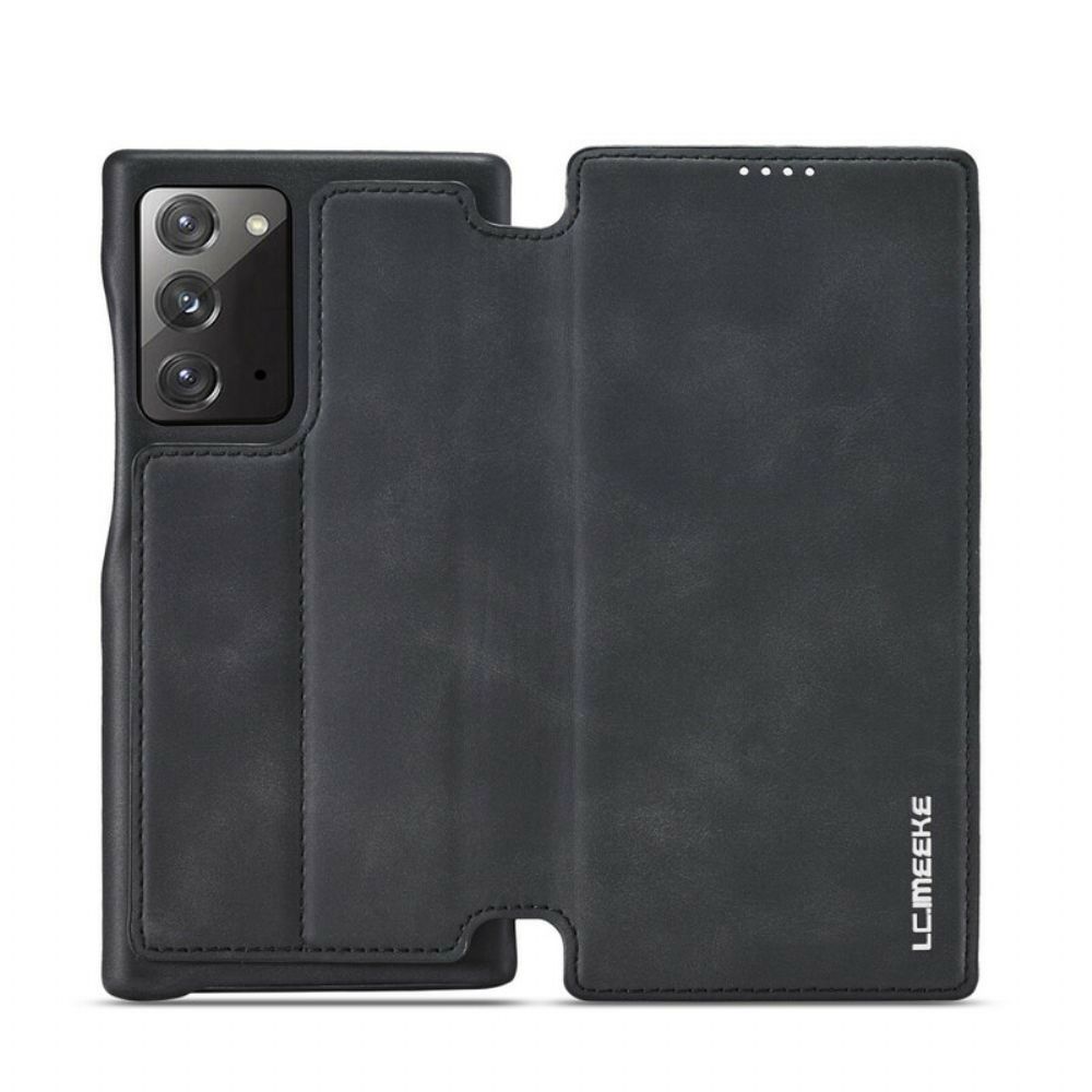 Schutzhülle Für Samsung Galaxy Note 20 Flip Case Lc.imeeke Ledereffekt