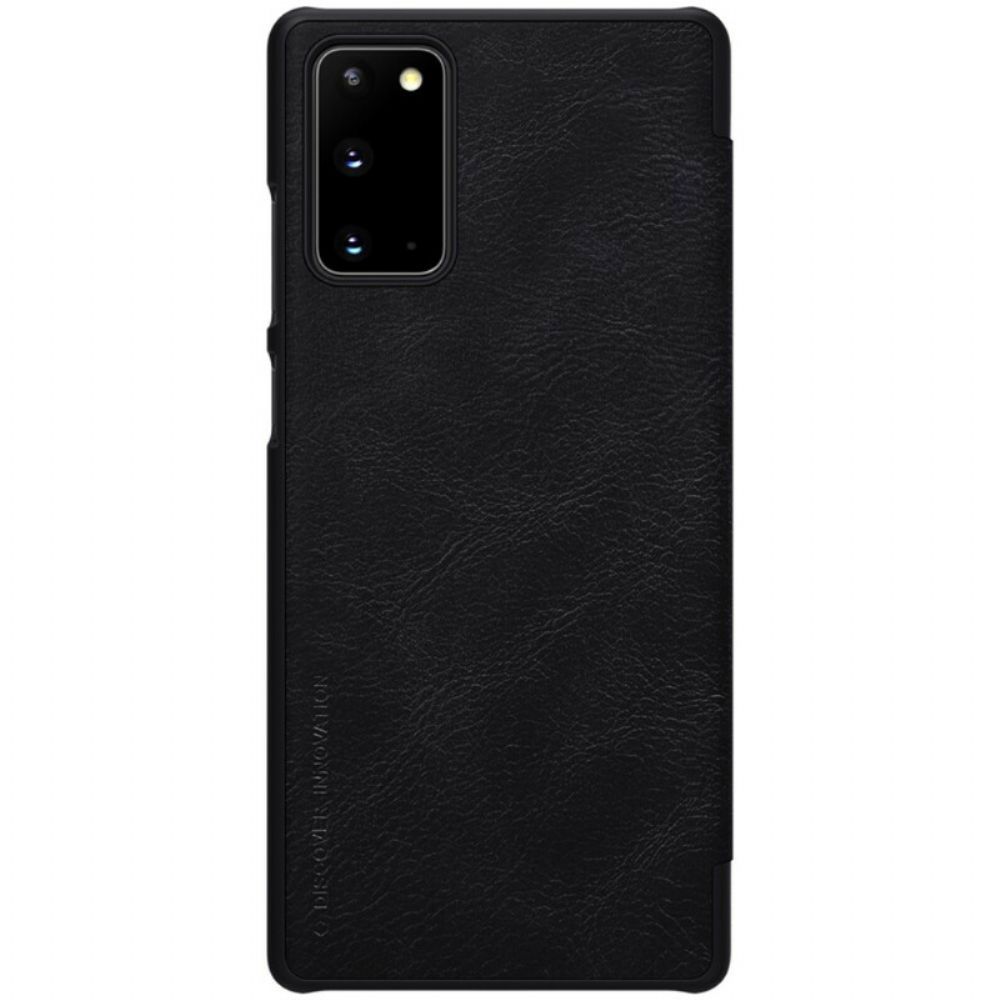 Schutzhülle Für Samsung Galaxy Note 20 Flip Case Nillkin Qin-serie