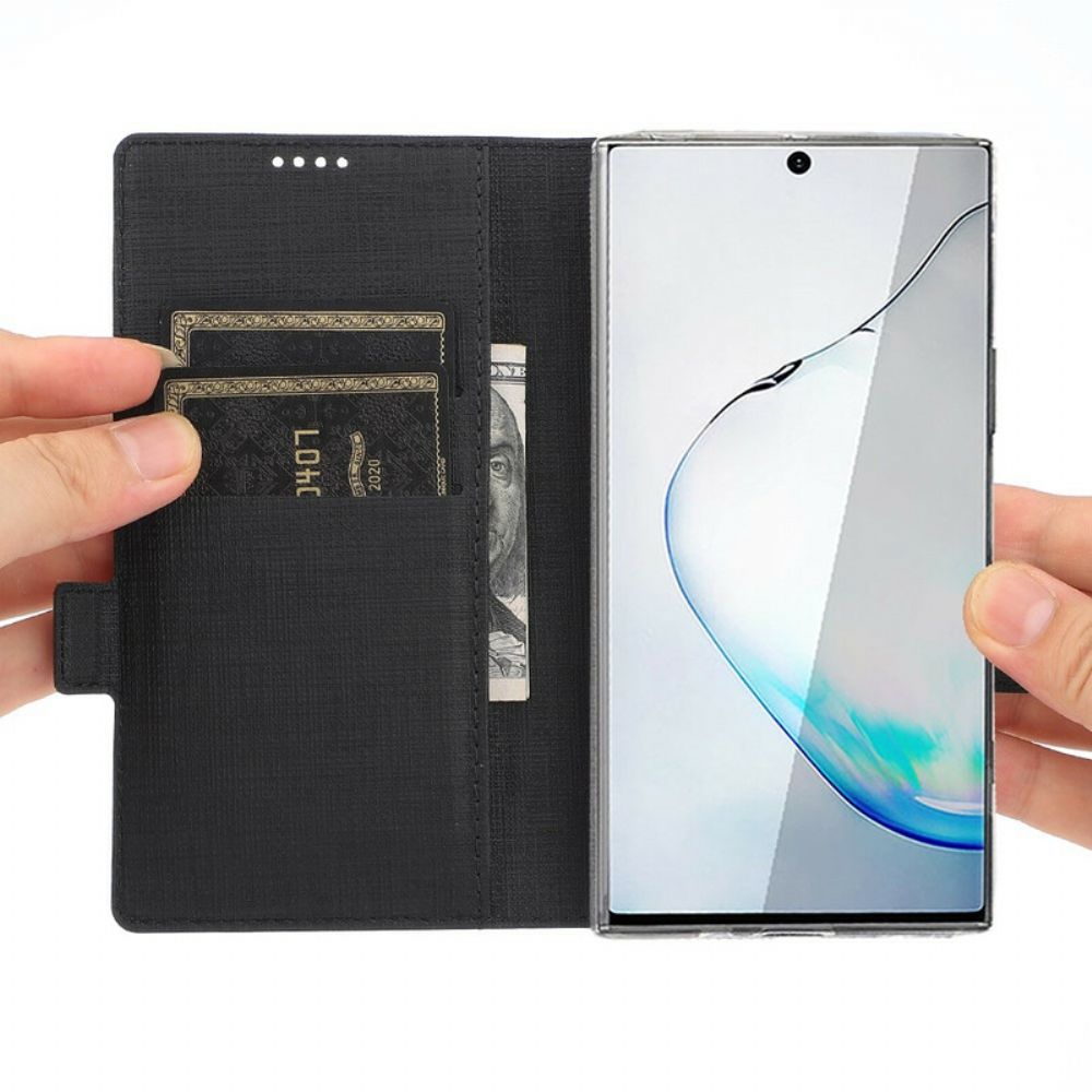 Schutzhülle Für Samsung Galaxy Note 20 Flip Case Texturiertes Vili Dmx