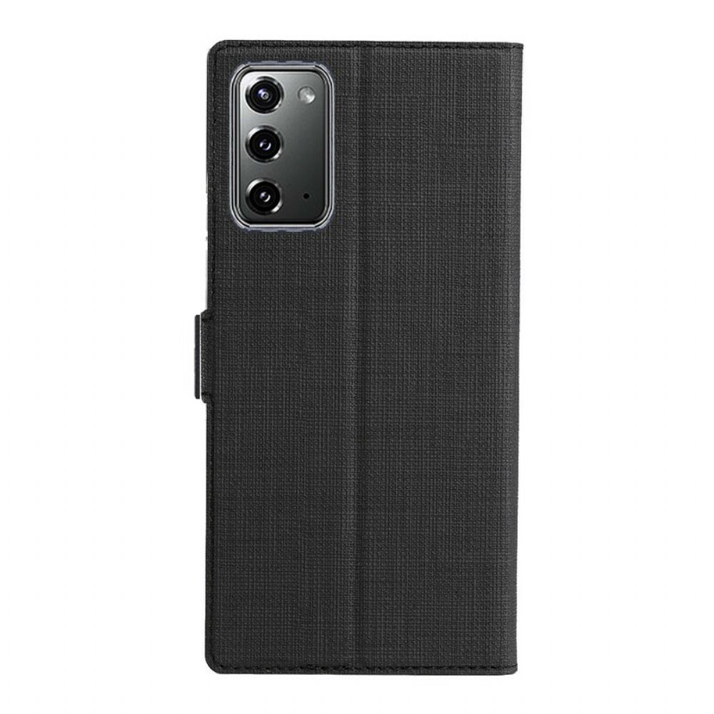 Schutzhülle Für Samsung Galaxy Note 20 Flip Case Texturiertes Vili Dmx