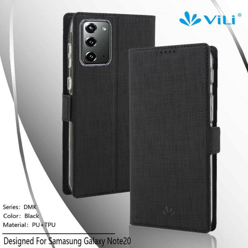 Schutzhülle Für Samsung Galaxy Note 20 Flip Case Texturiertes Vili Dmx