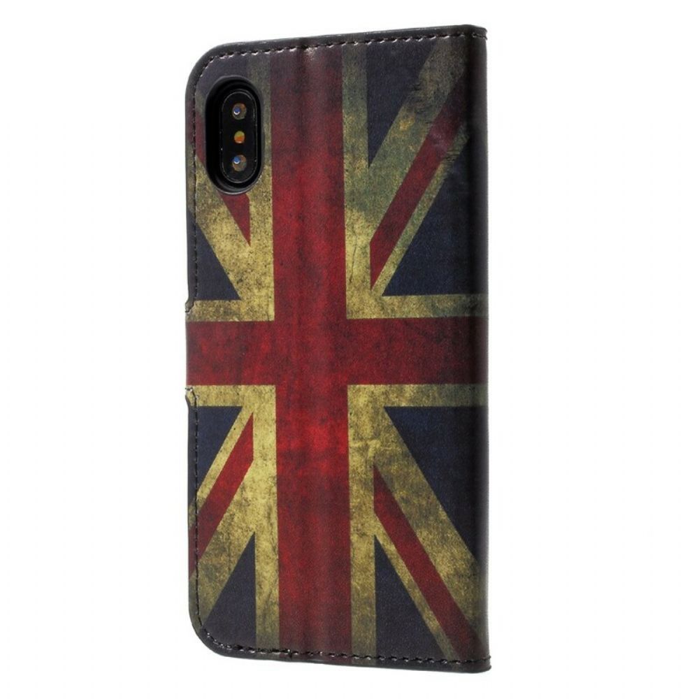 Flip Case Für iPhone X / XS England-flagge