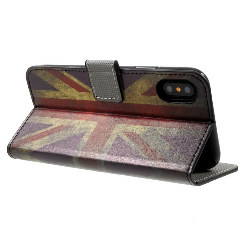 Flip Case Für iPhone X / XS England-flagge