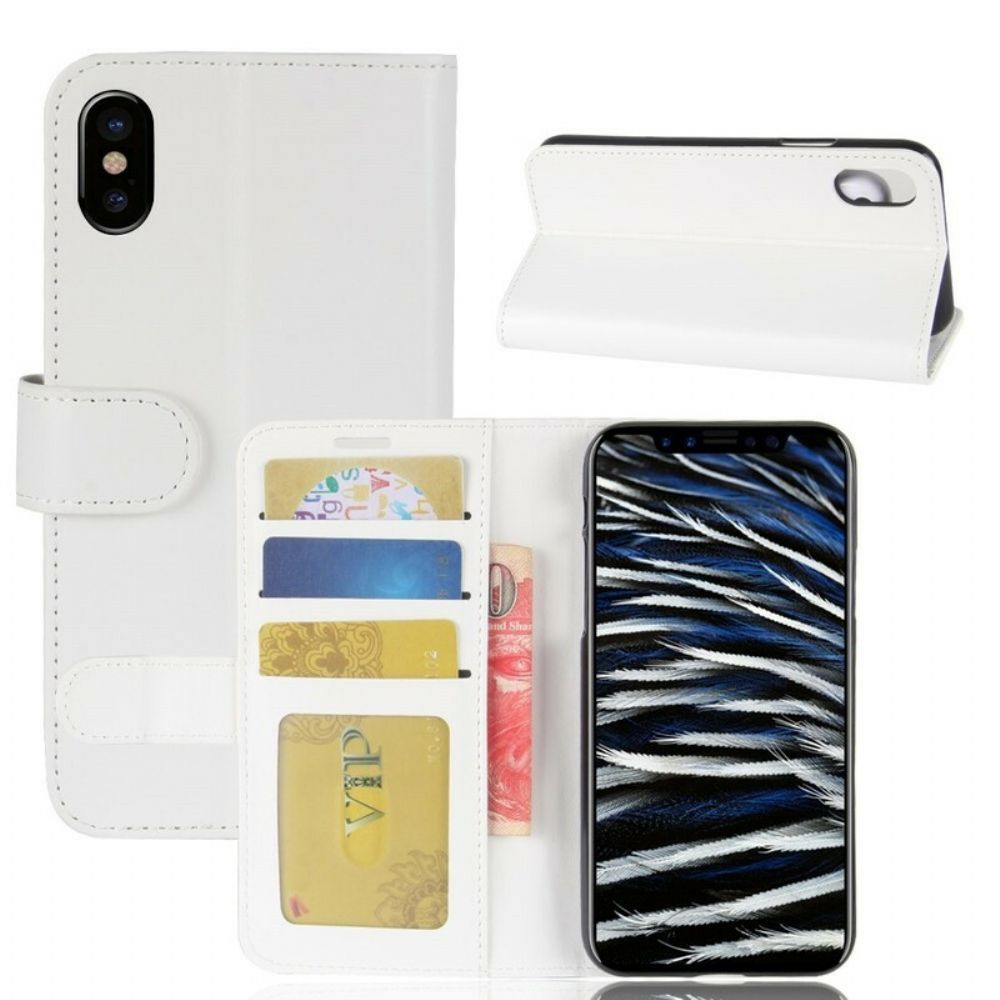 Flip Case Für iPhone X / XS Kunstleder