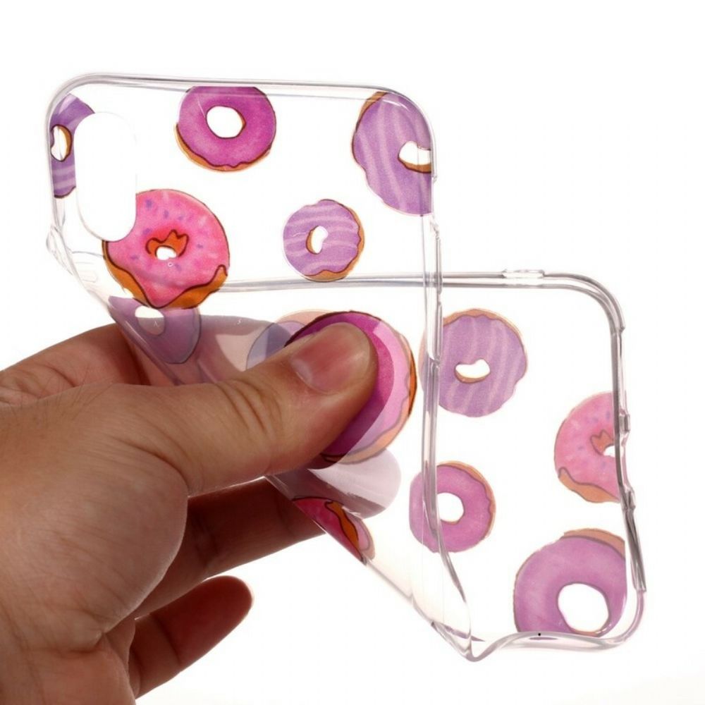 Handyhülle Für iPhone X / XS Transparenter Donut-fächer