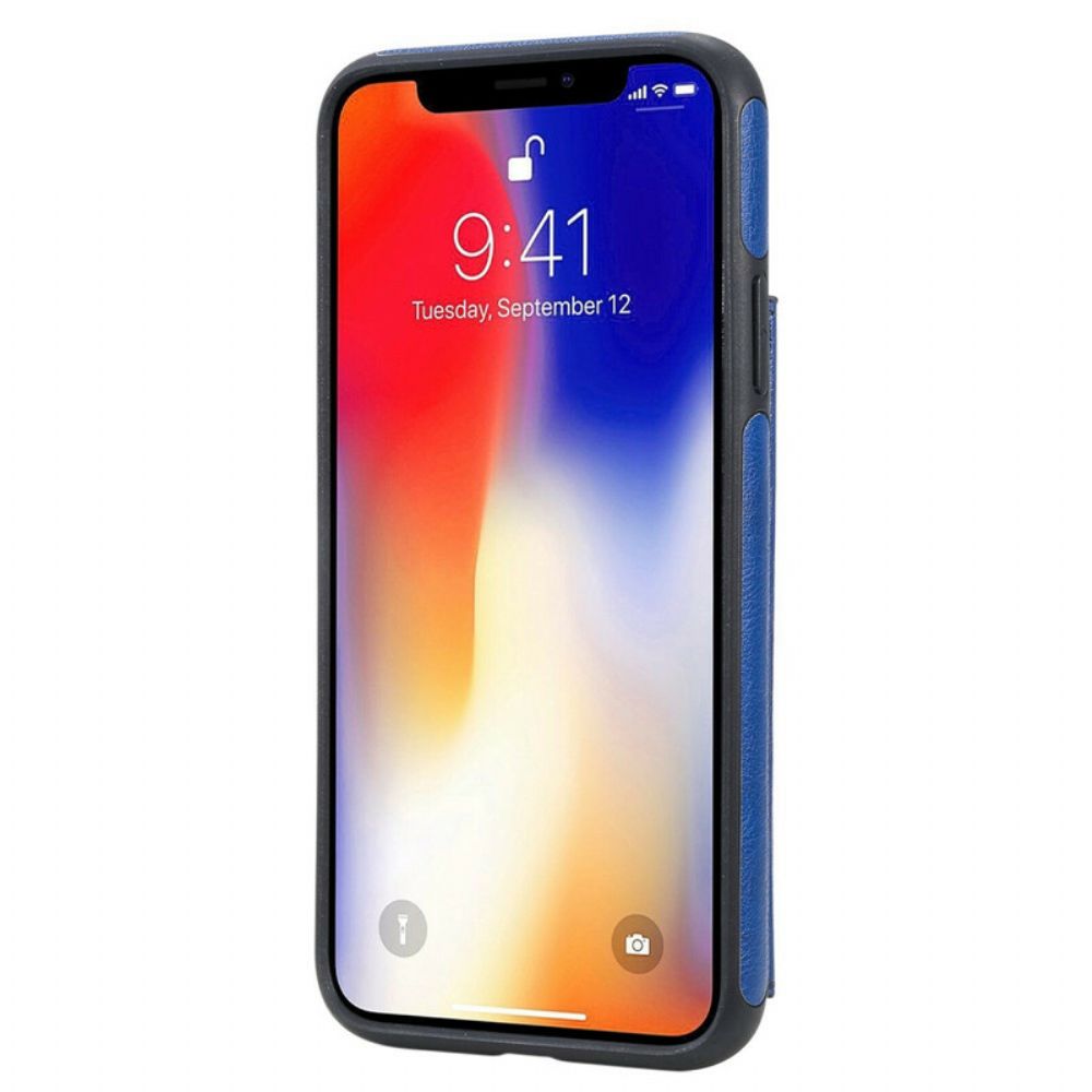 Hülle Für iPhone X / XS Cat Printing Support Kartenhalter