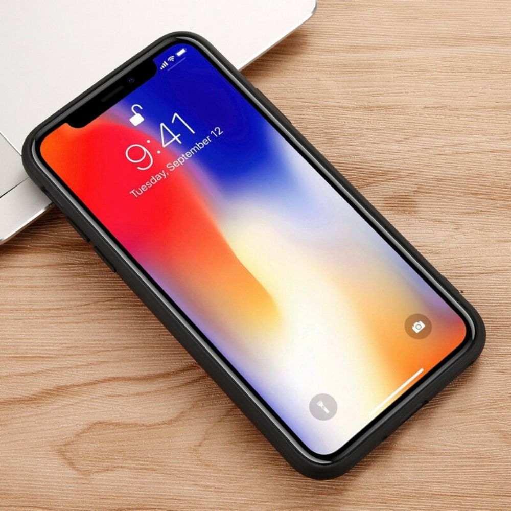 Hülle Für iPhone X / XS Echtes Litschi-leder