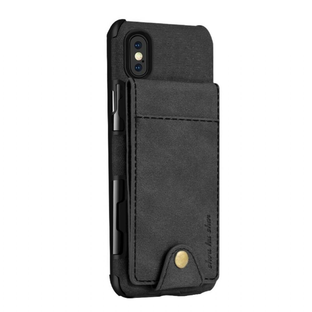 Hülle Für iPhone X / XS Flip Case Klappkartenhalter