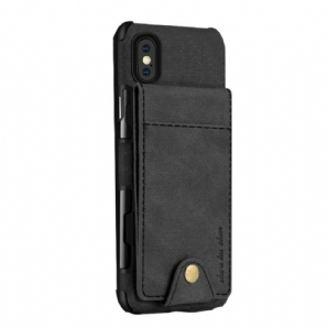 Hülle Für iPhone X / XS Flip Case Klappkartenhalter