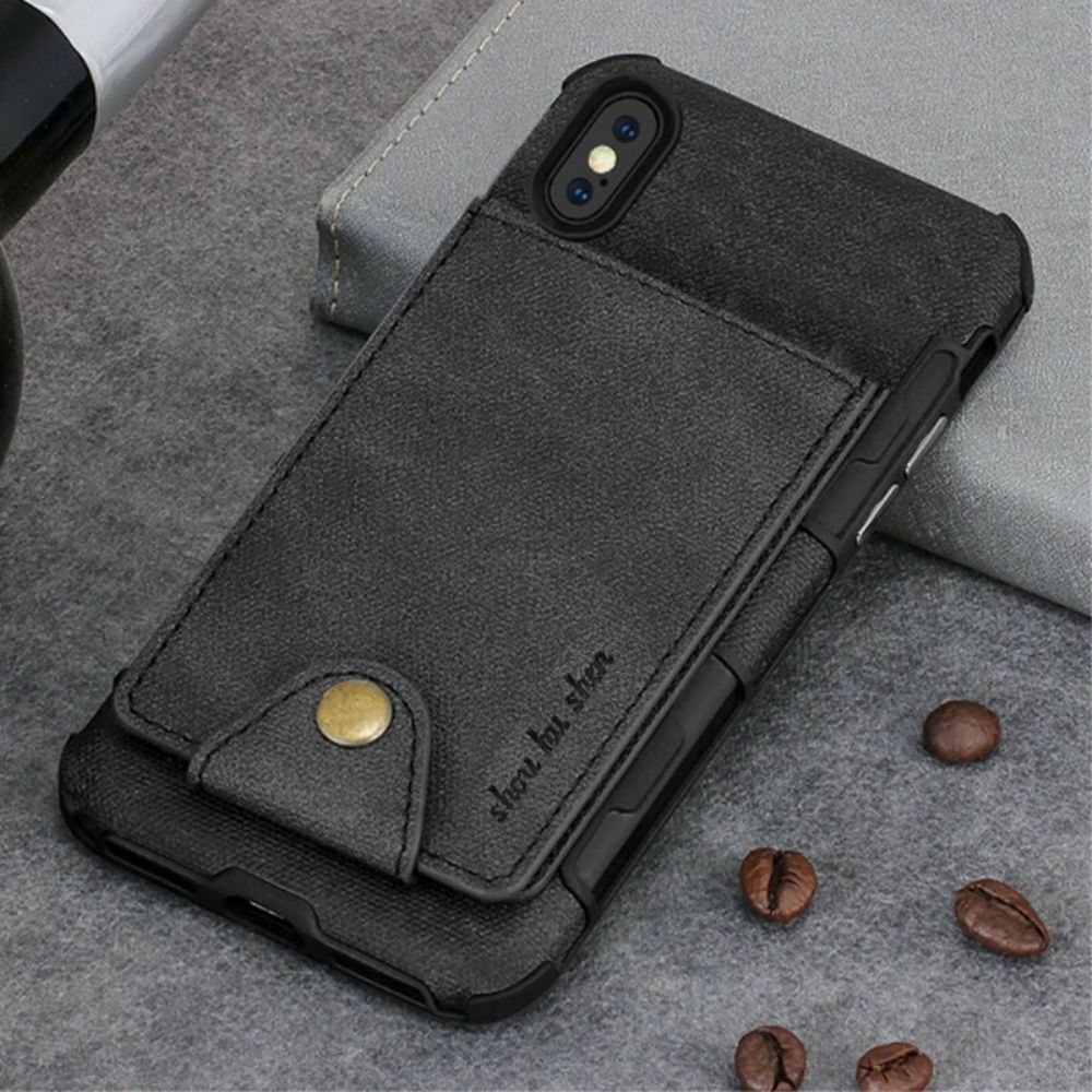 Hülle Für iPhone X / XS Flip Case Klappkartenhalter