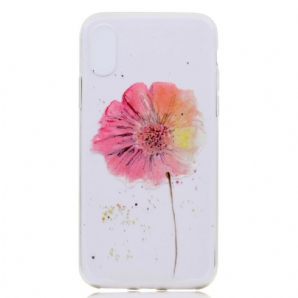 Hülle Für iPhone X / XS Nahtloses Aquarell-blumenmuster