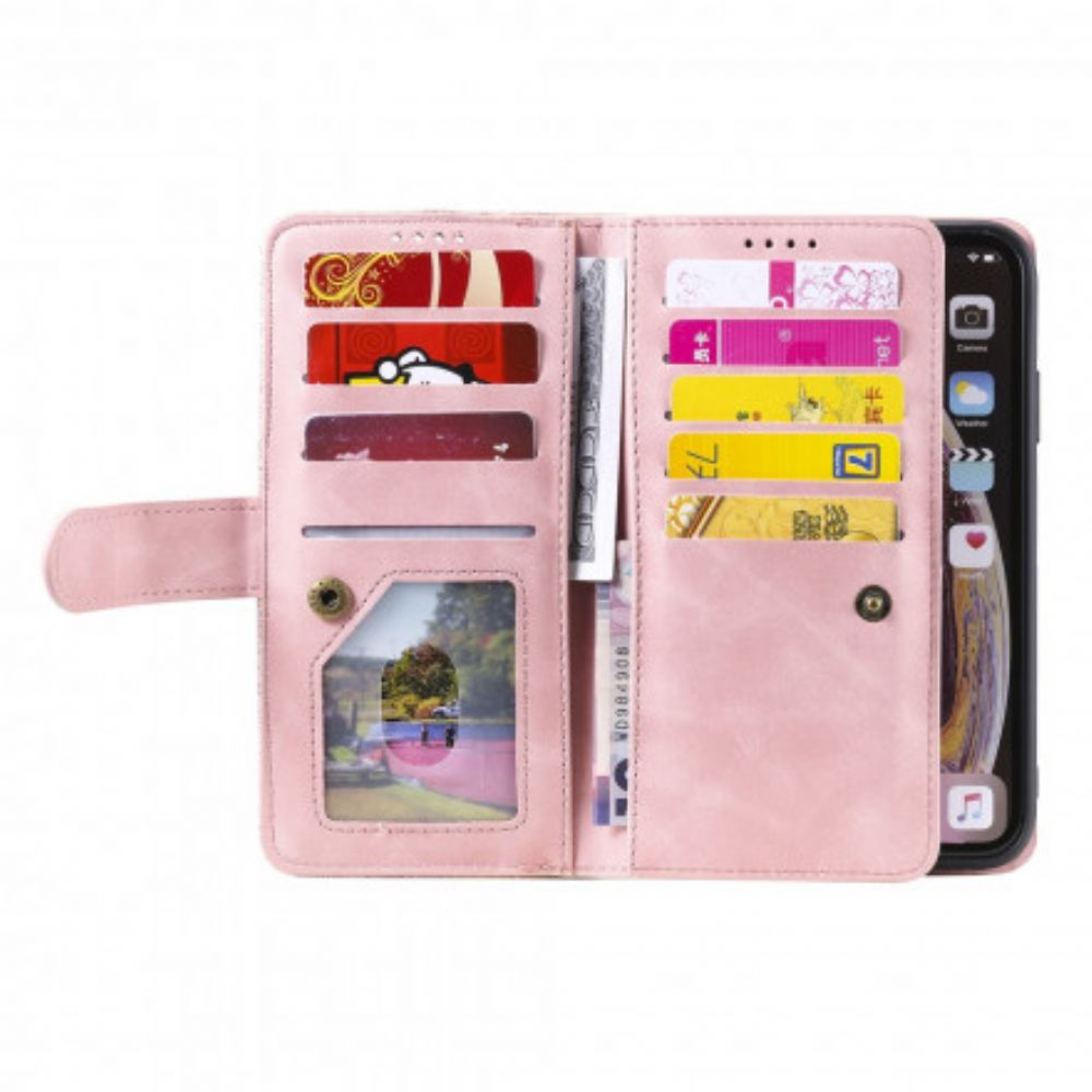 Lederhüllen Für iPhone X / XS Coin Purse 9 Kartenhalter