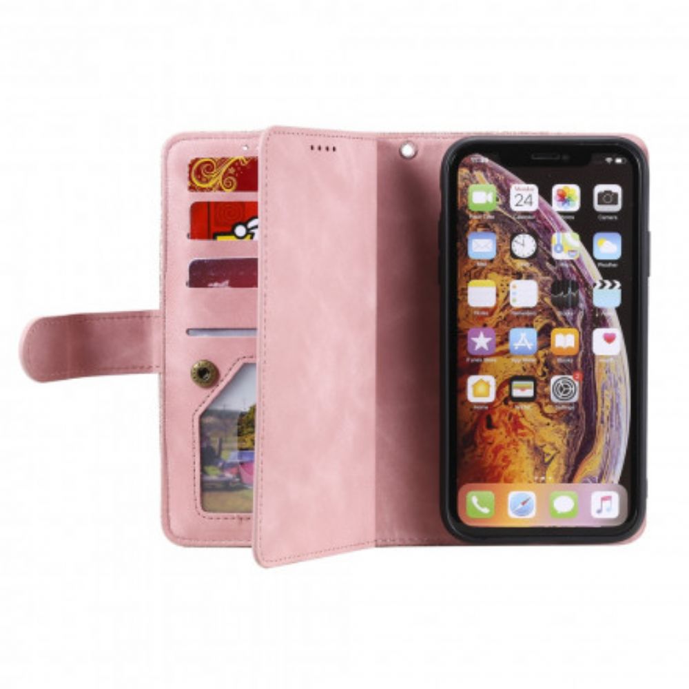 Lederhüllen Für iPhone X / XS Coin Purse 9 Kartenhalter