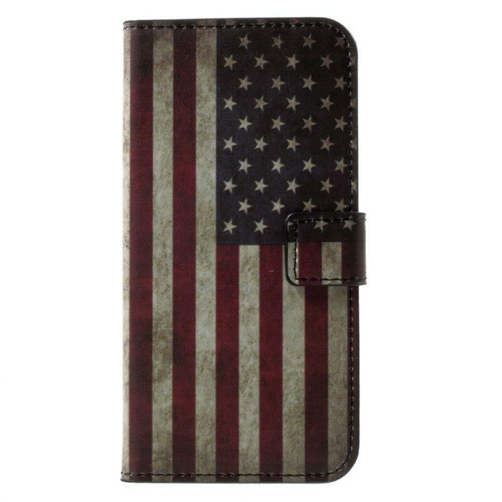 Lederhüllen Für iPhone X / XS Usa-flagge