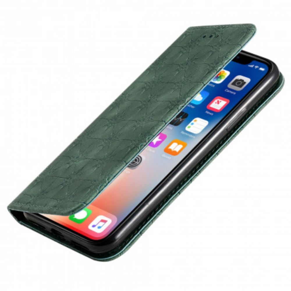 Schutzhülle Für iPhone X / XS Flip Case Barockblumen