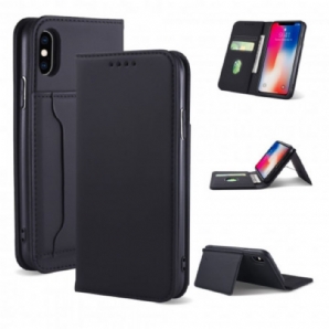 Schutzhülle Für iPhone X / XS Flip Case Stützkartenhalter