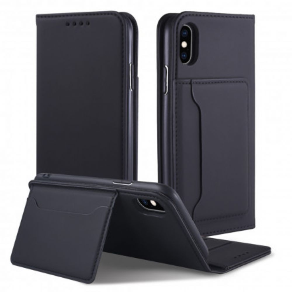 Schutzhülle Für iPhone X / XS Flip Case Stützkartenhalter