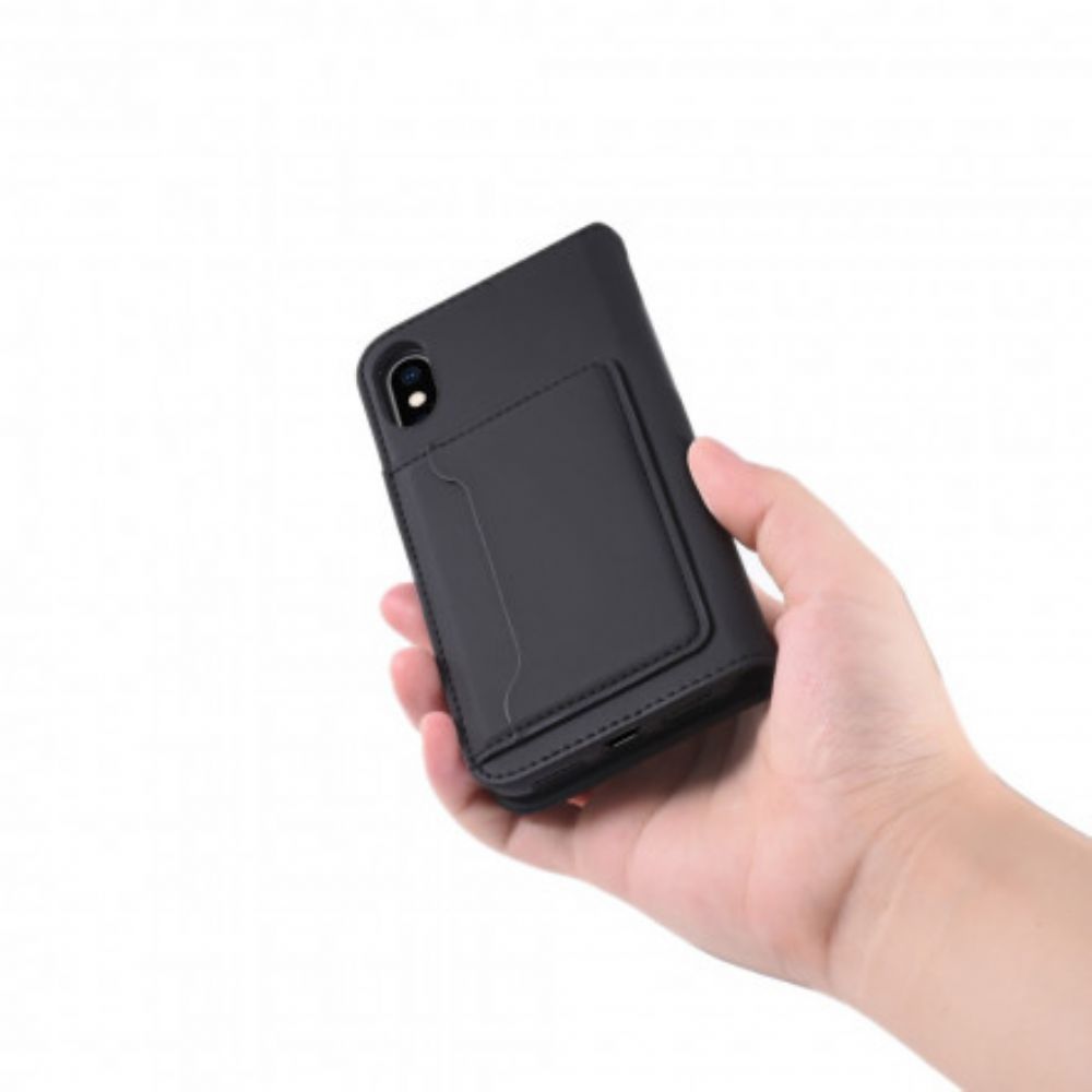 Schutzhülle Für iPhone X / XS Flip Case Stützkartenhalter