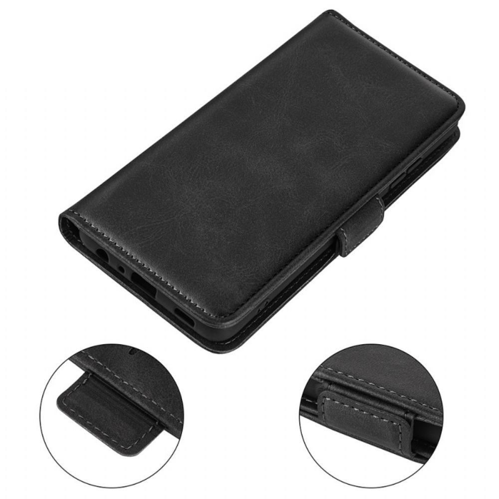 Flip Case Für Vivo Y76 5G Flip Case Plus Doppelklappe