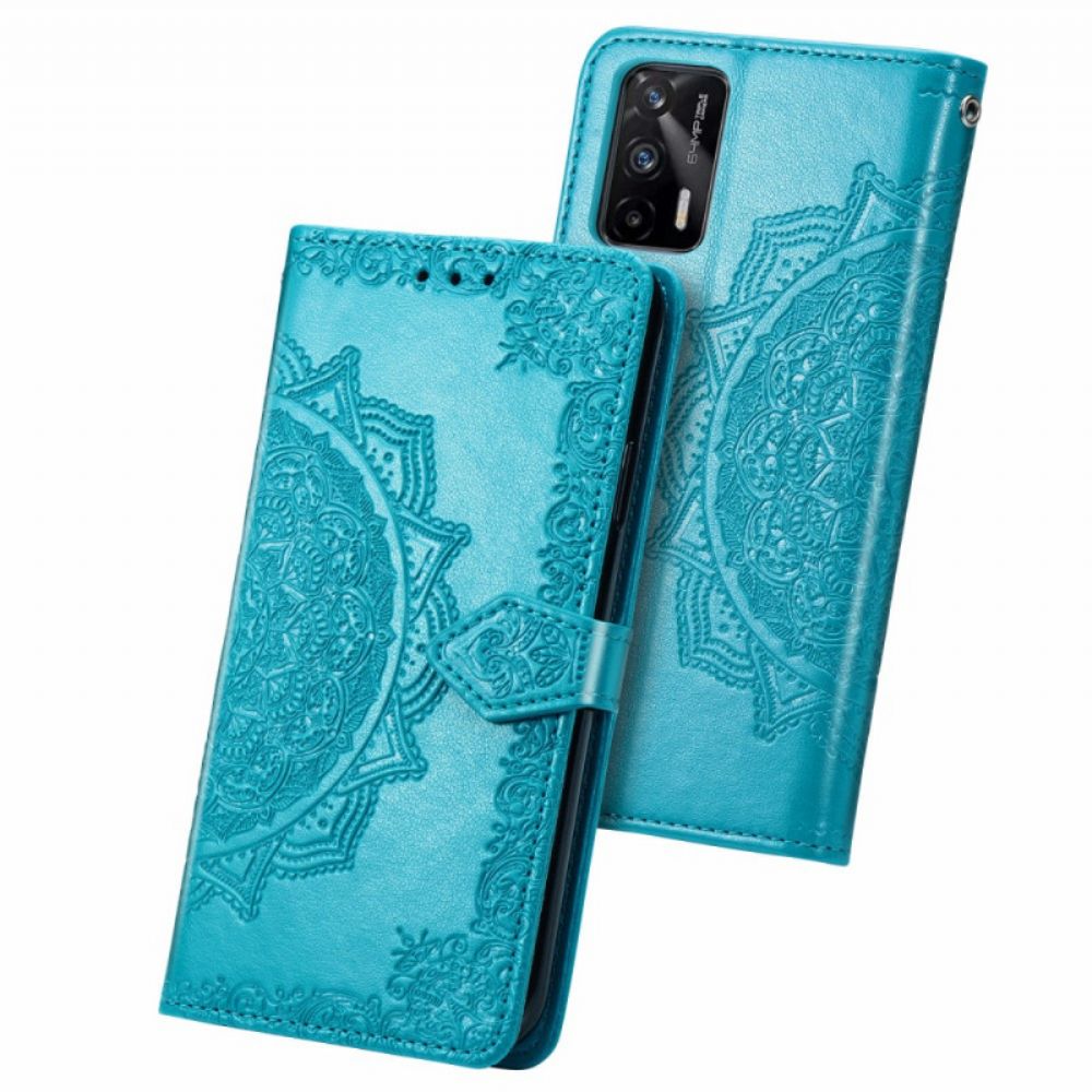 Flip Case Für Realme GT 5G Mandala Aus Dem Mittelalter