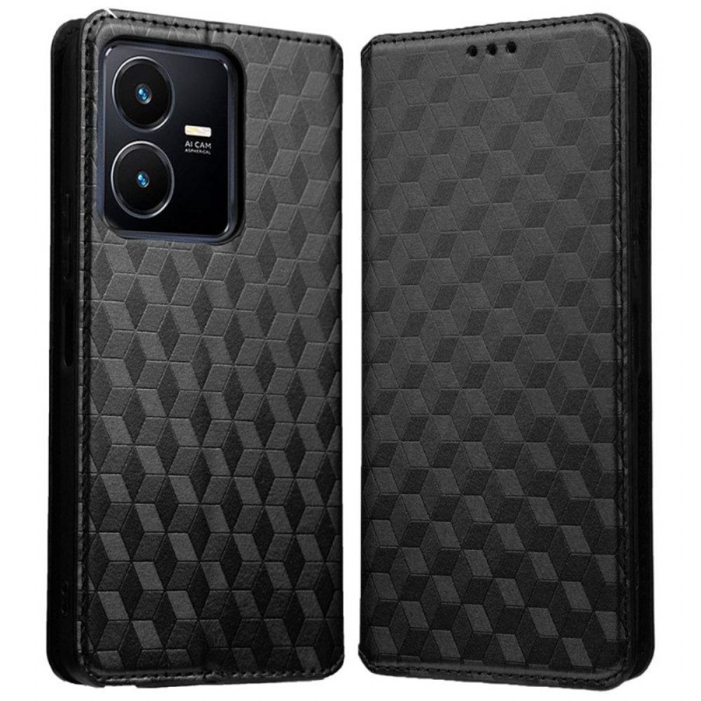 Schutzhülle Für Vivo Y22s Flip Case 3d-textur