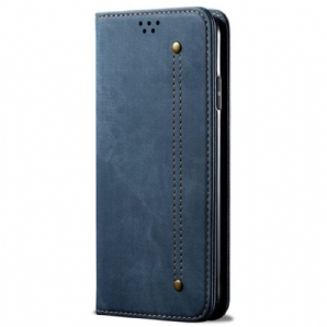 Schutzhülle Für Vivo Y22s Flip Case Denim-stoff