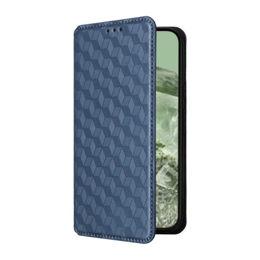 Flip Case Google Pixel 8a Handyhülle 3d-diamanten