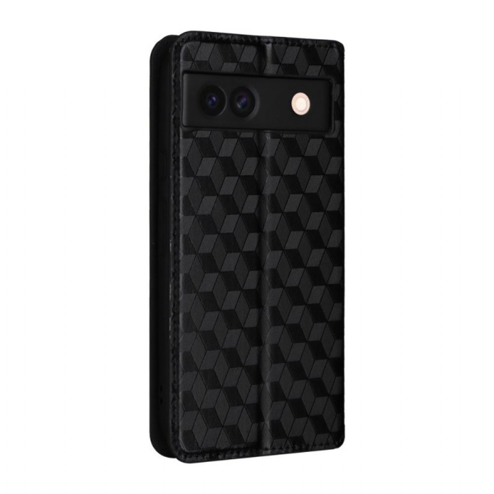 Flip Case Google Pixel 8a Handyhülle 3d-diamanten