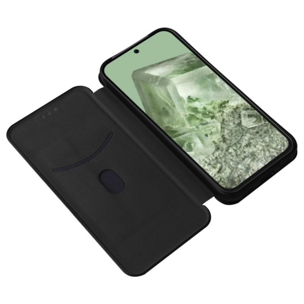 Flip Case Google Pixel 8a Handyhülle Kohlefaser