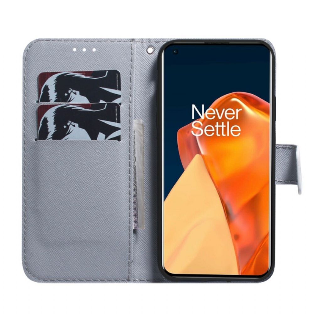 Flip Case Für OnePlus Nord CE 2 5G Eulen Und Eule