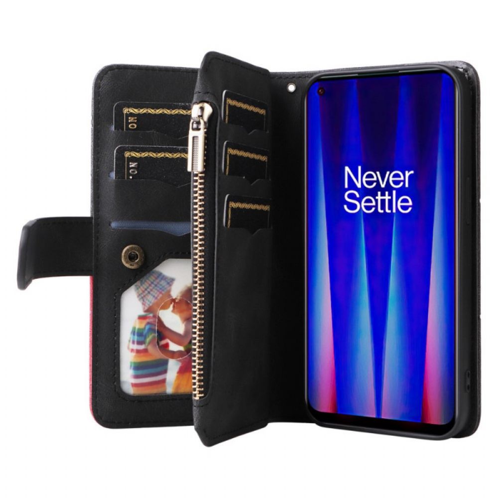 Flip Case Für OnePlus Nord CE 2 5G Geldbörse Mehrzweck-brieftasche