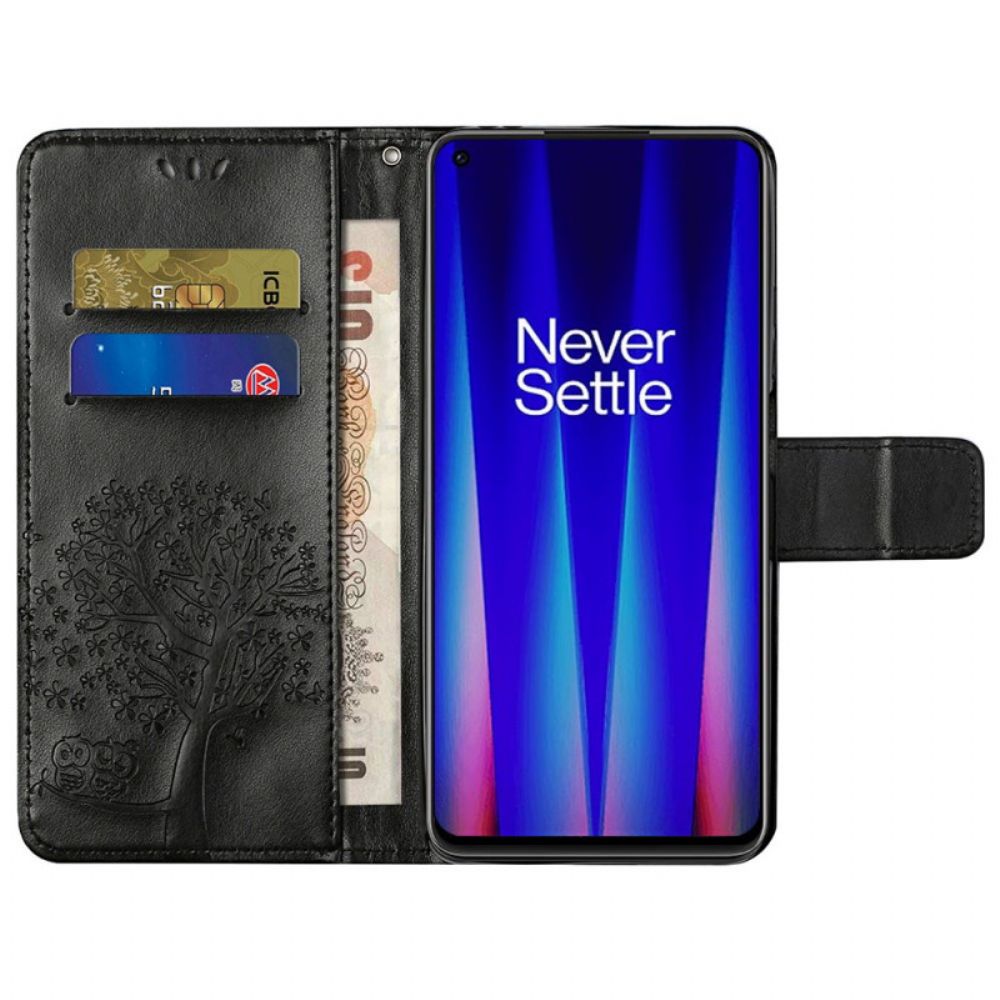 Flip Case Für OnePlus Nord CE 2 5G Gravierter Baum