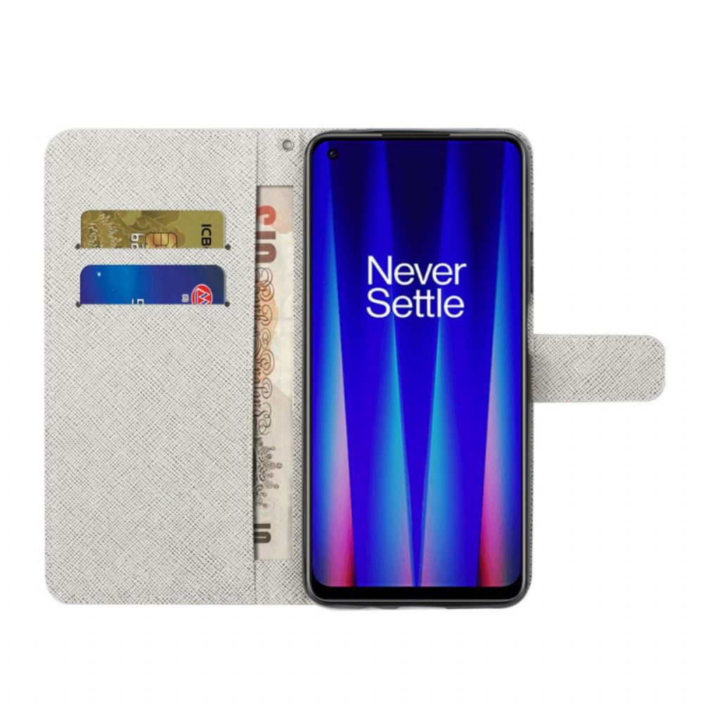 Flip Case Für OnePlus Nord CE 2 5G Himmelsfalter