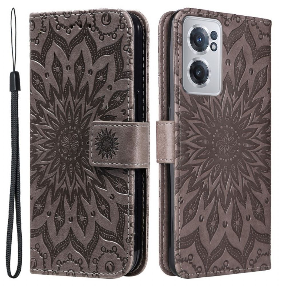 Flip Case Für OnePlus Nord CE 2 5G Mandala-textur