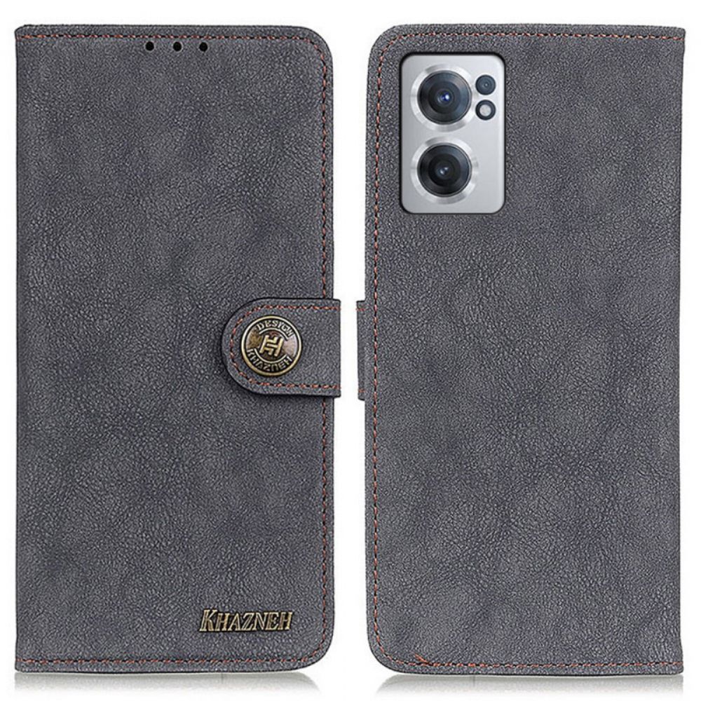 Flip Case Für OnePlus Nord CE 2 5G Retro Kazneh