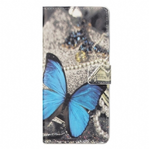 Flip Case Für OnePlus Nord CE 2 5G Schmetterling Auf Tuch