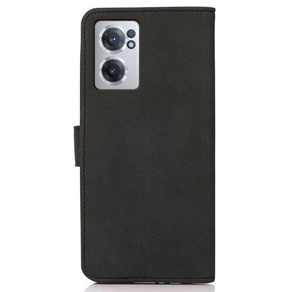 Flip Case Für OnePlus Nord CE 2 5G Texturiertes Kunstleder Kazneh