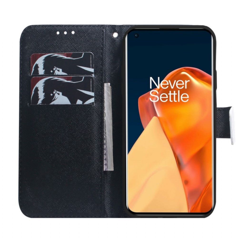 Flip Case Für OnePlus Nord CE 2 5G Trauriger Panda