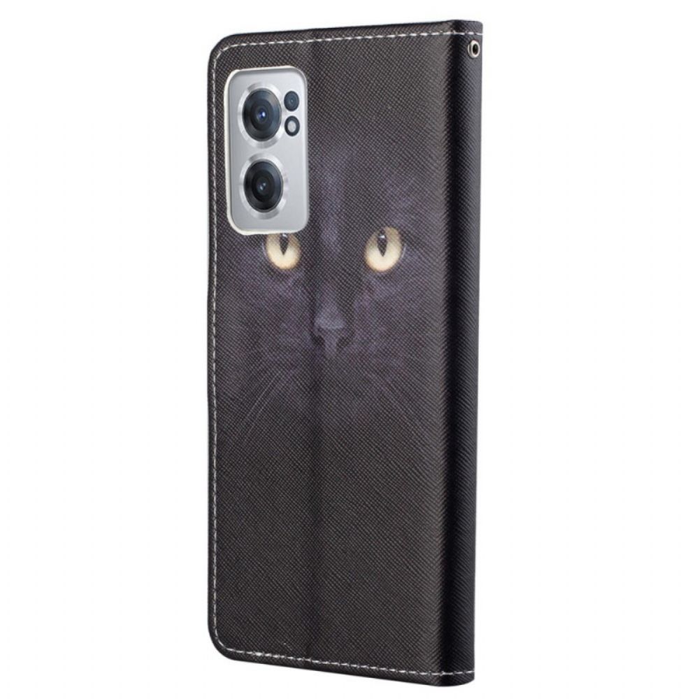 Flip Case Für OnePlus Nord CE 2 5G Versteckte Katze