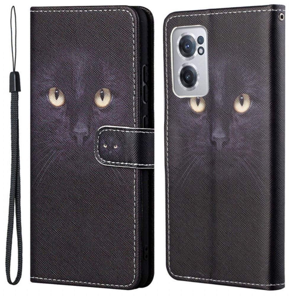 Flip Case Für OnePlus Nord CE 2 5G Versteckte Katze