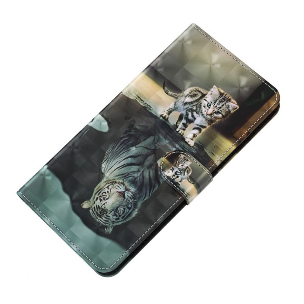 Flip Case Für OnePlus Nord CE 2 5G Zukünftiger Tiger