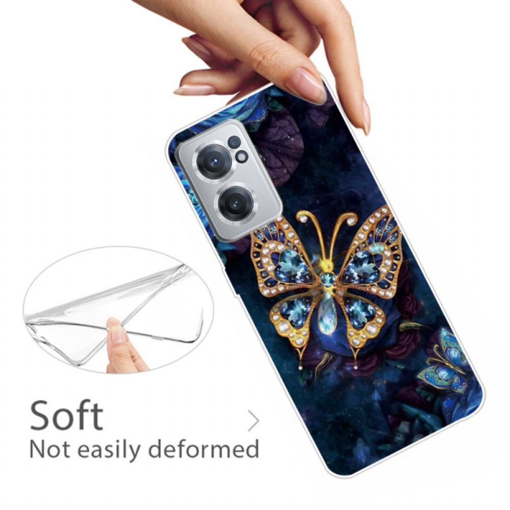 Hülle Für OnePlus Nord CE 2 5G Leuchtender Schmetterling