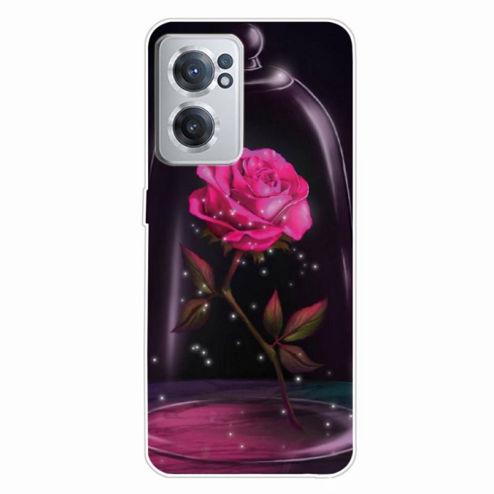 Hülle Für OnePlus Nord CE 2 5G Rose Unter Glas